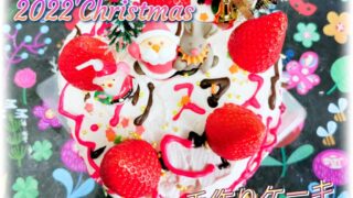 手作りクリスマスケーキ2022